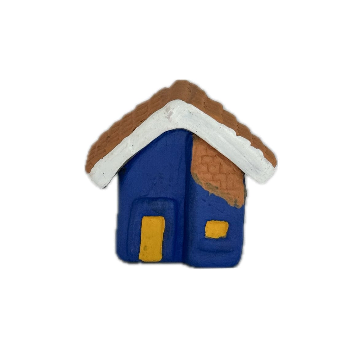 Escultura Miniatura Casinha Azul 04