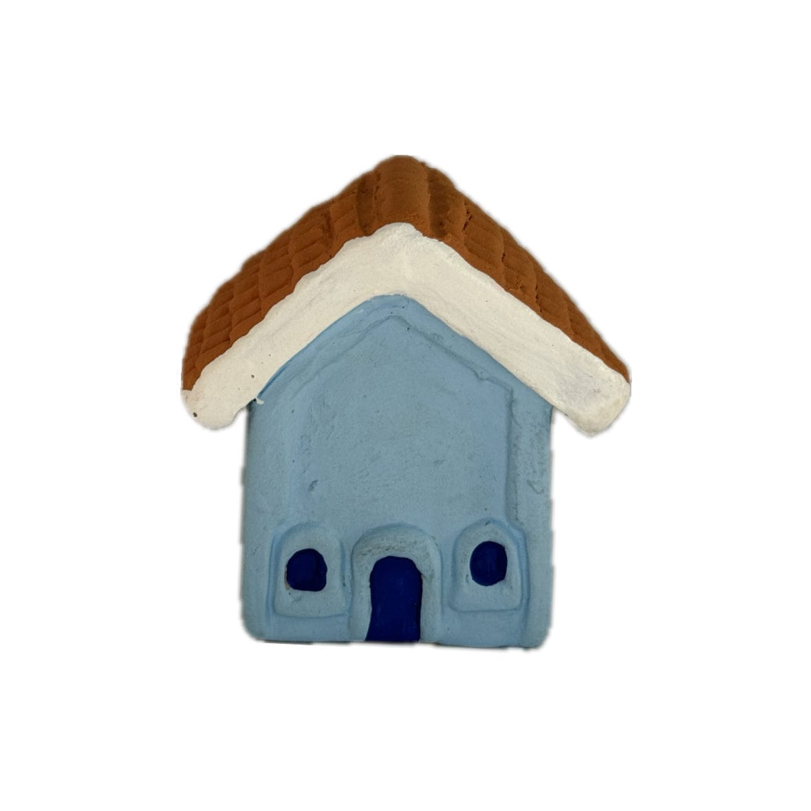 Escultura Miniatura Casinha Azul 05