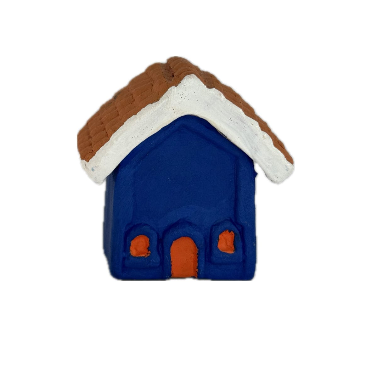 Escultura Miniatura Casinha Azul 06