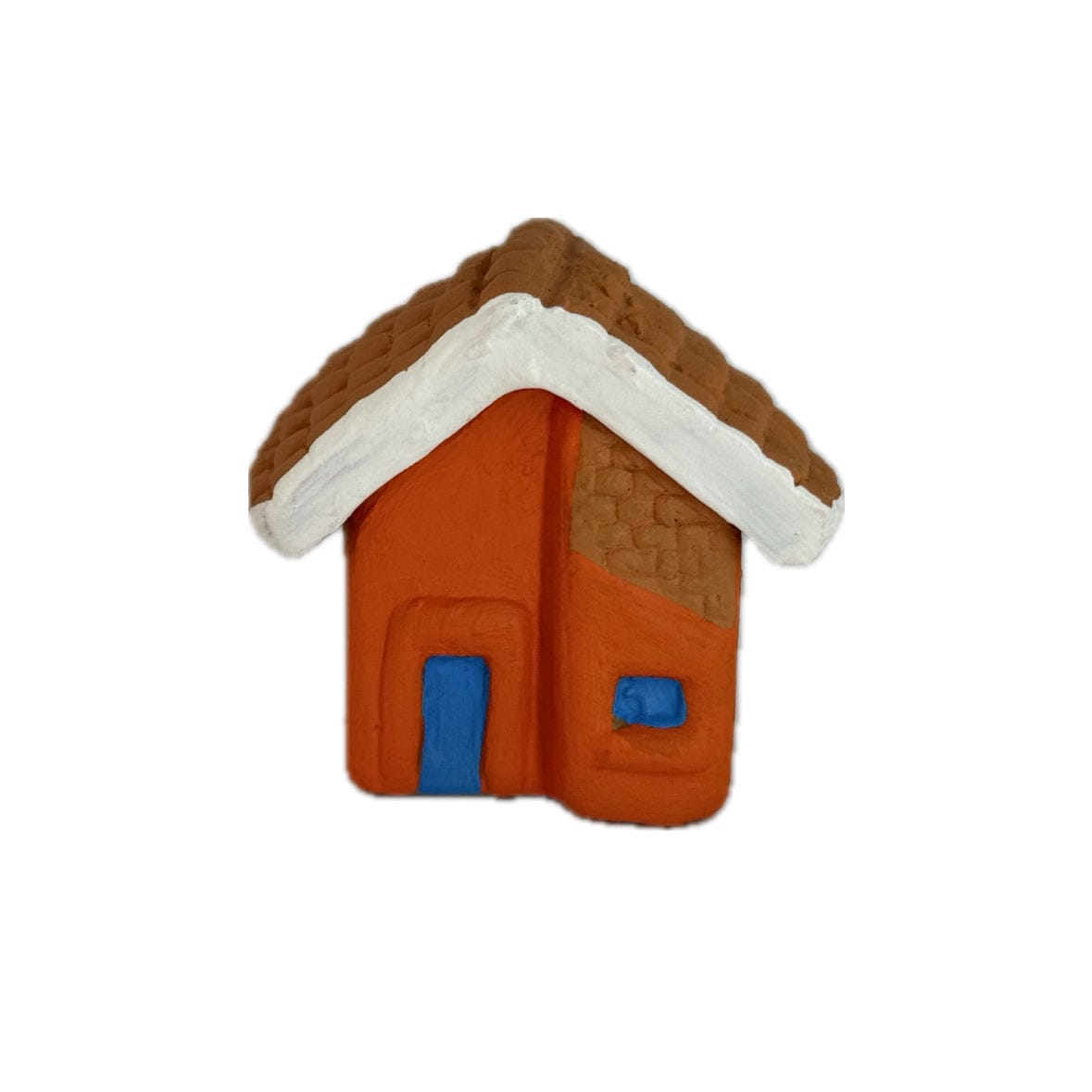 Escultura Miniatura Casinha Laranja 03