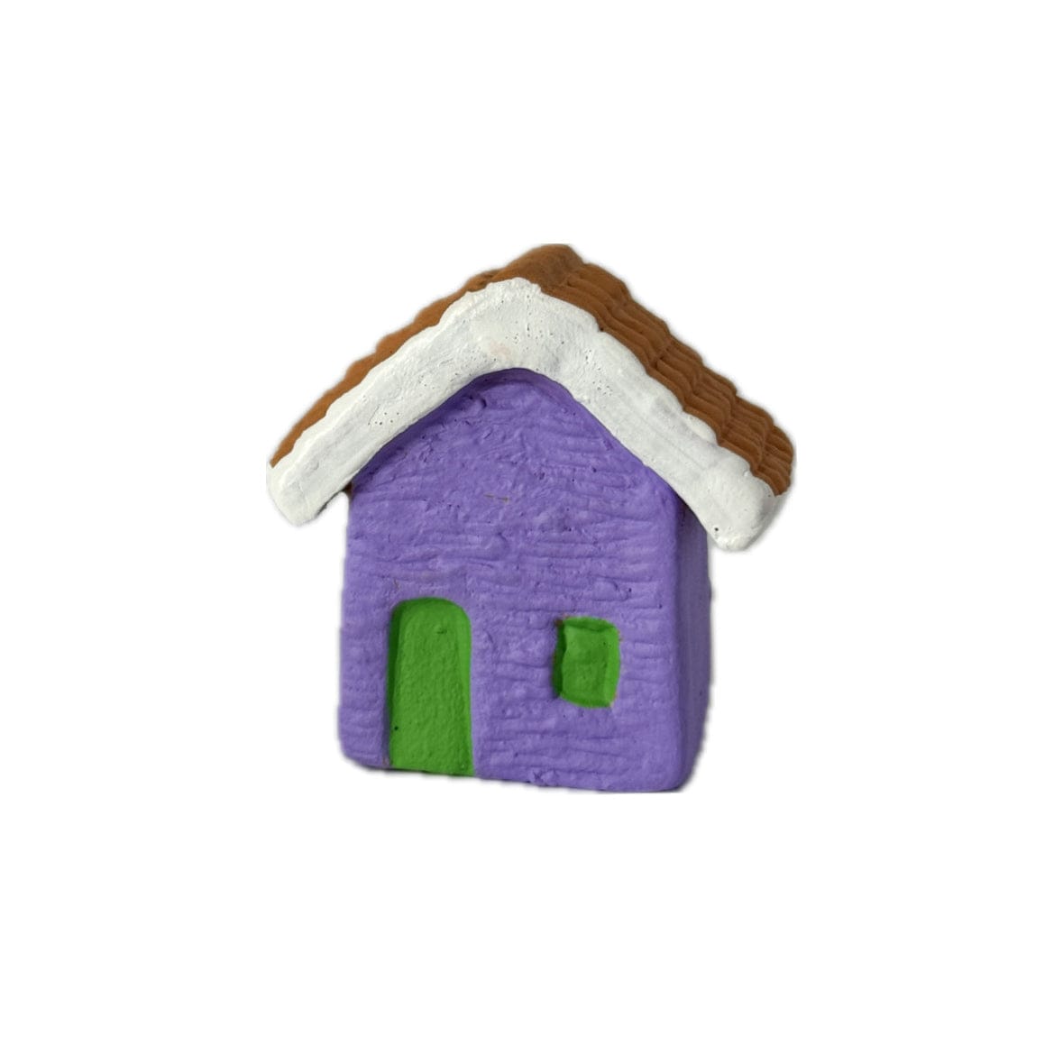 Escultura Miniatura Casinha Lilás 01