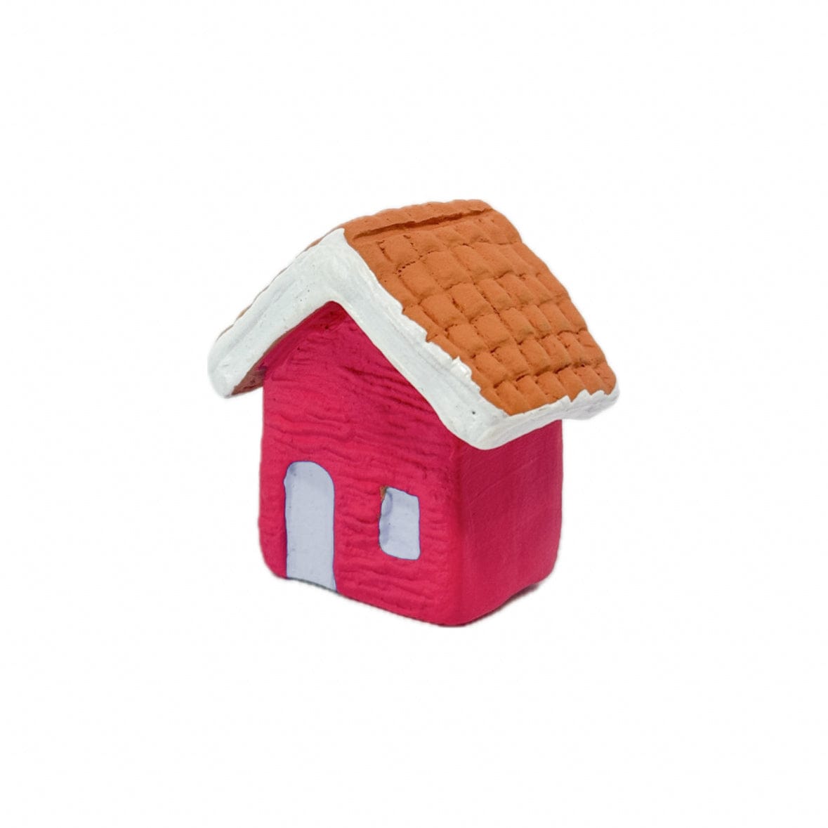 Escultura Miniatura Casinha Rosa 01