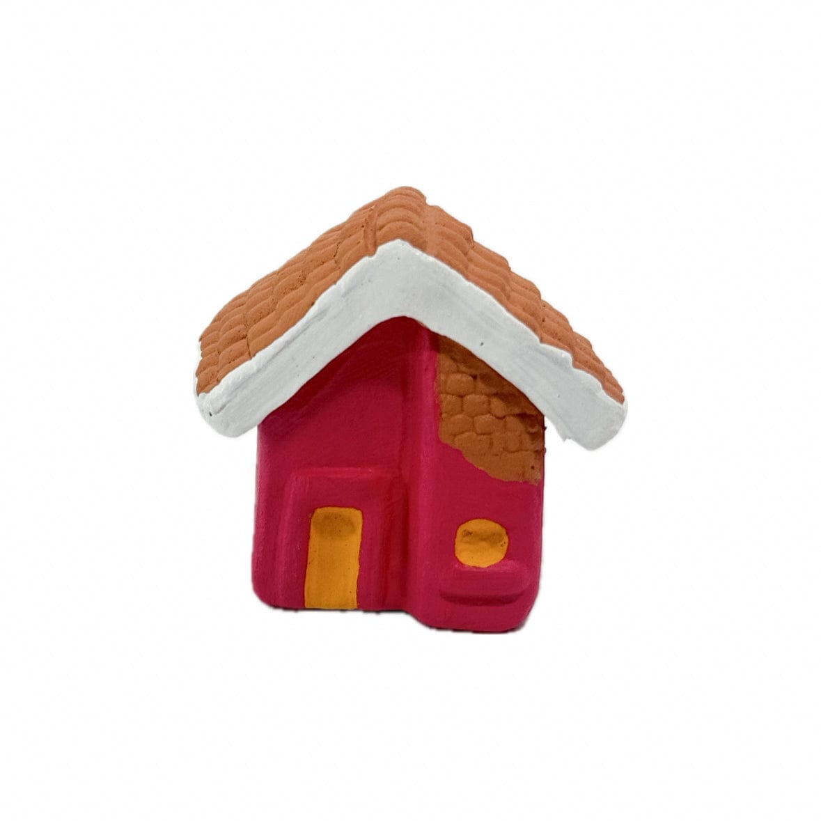 Escultura Miniatura Casinha Rosa 03