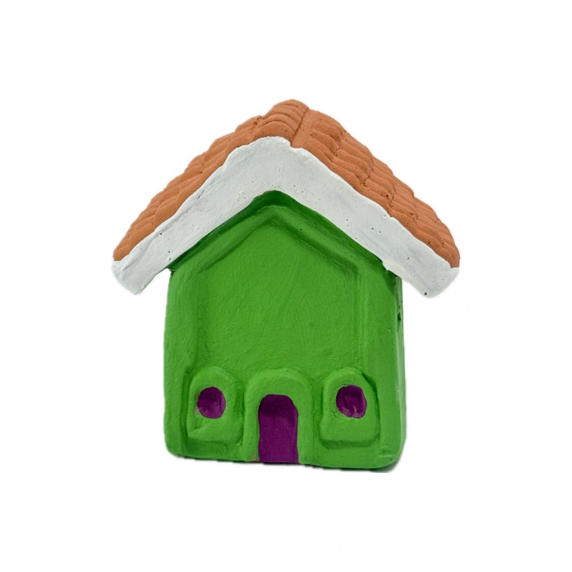 Escultura Miniatura Casinha Verde 01