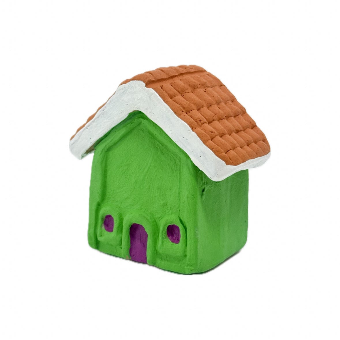 Escultura Miniatura Casinha Verde 01