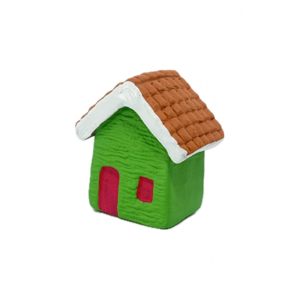 Escultura Miniatura Casinha Verde 02