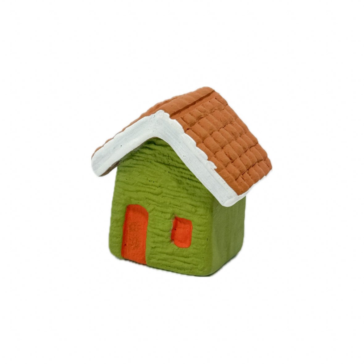 Escultura Miniatura Casinha Verde 03