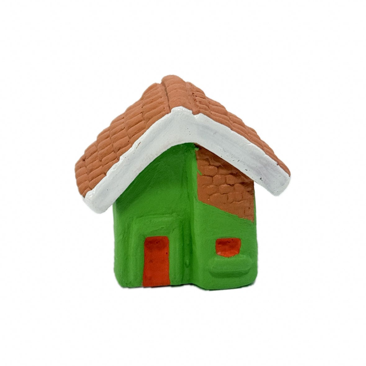 Escultura Miniatura Casinha Verde 04