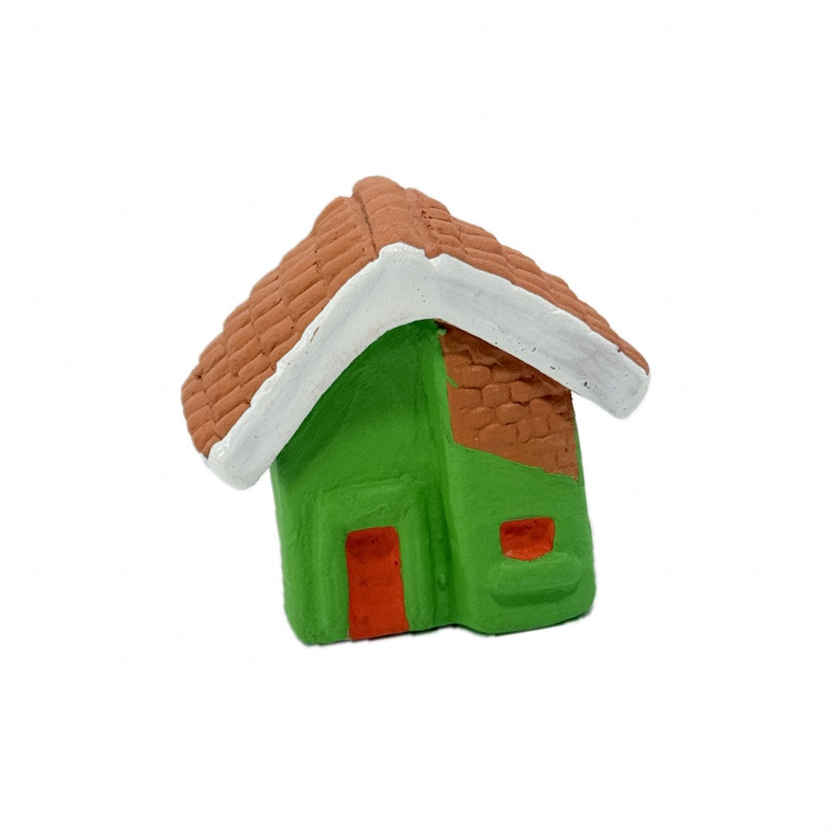 Escultura Miniatura Casinha Verde 04