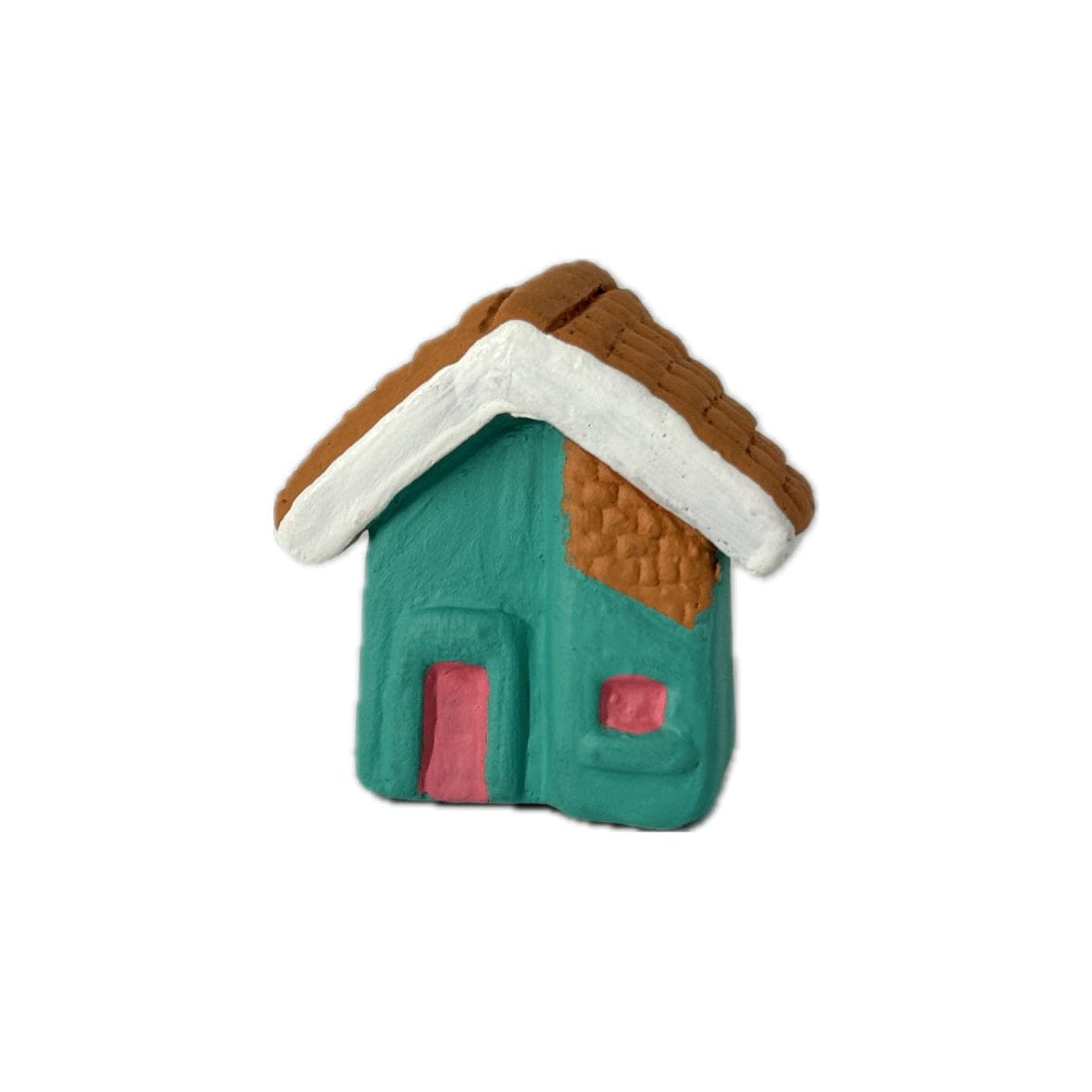 Escultura Miniatura Casinha Verde 05