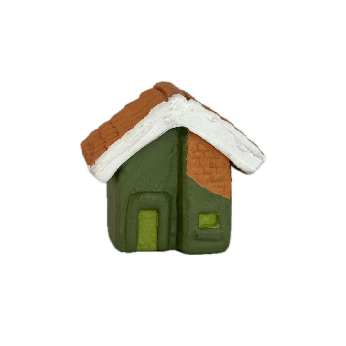 Escultura Miniatura Casinha Verde 06