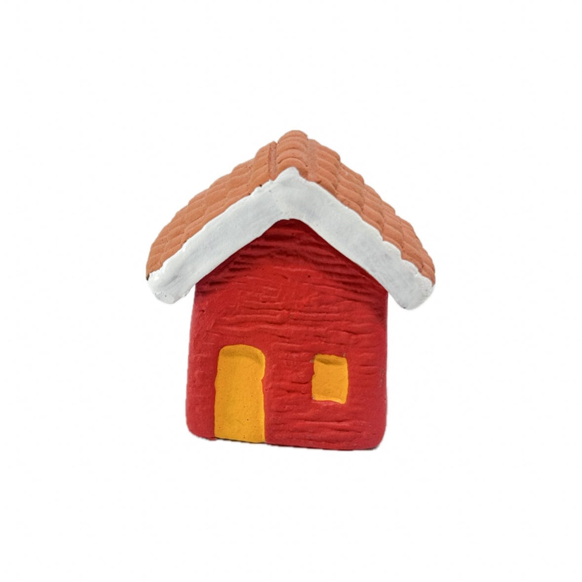 Escultura Miniatura Casinha Vermelha 02