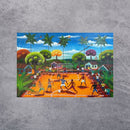 Tela Meninos com Bola - 30 x 20 cm