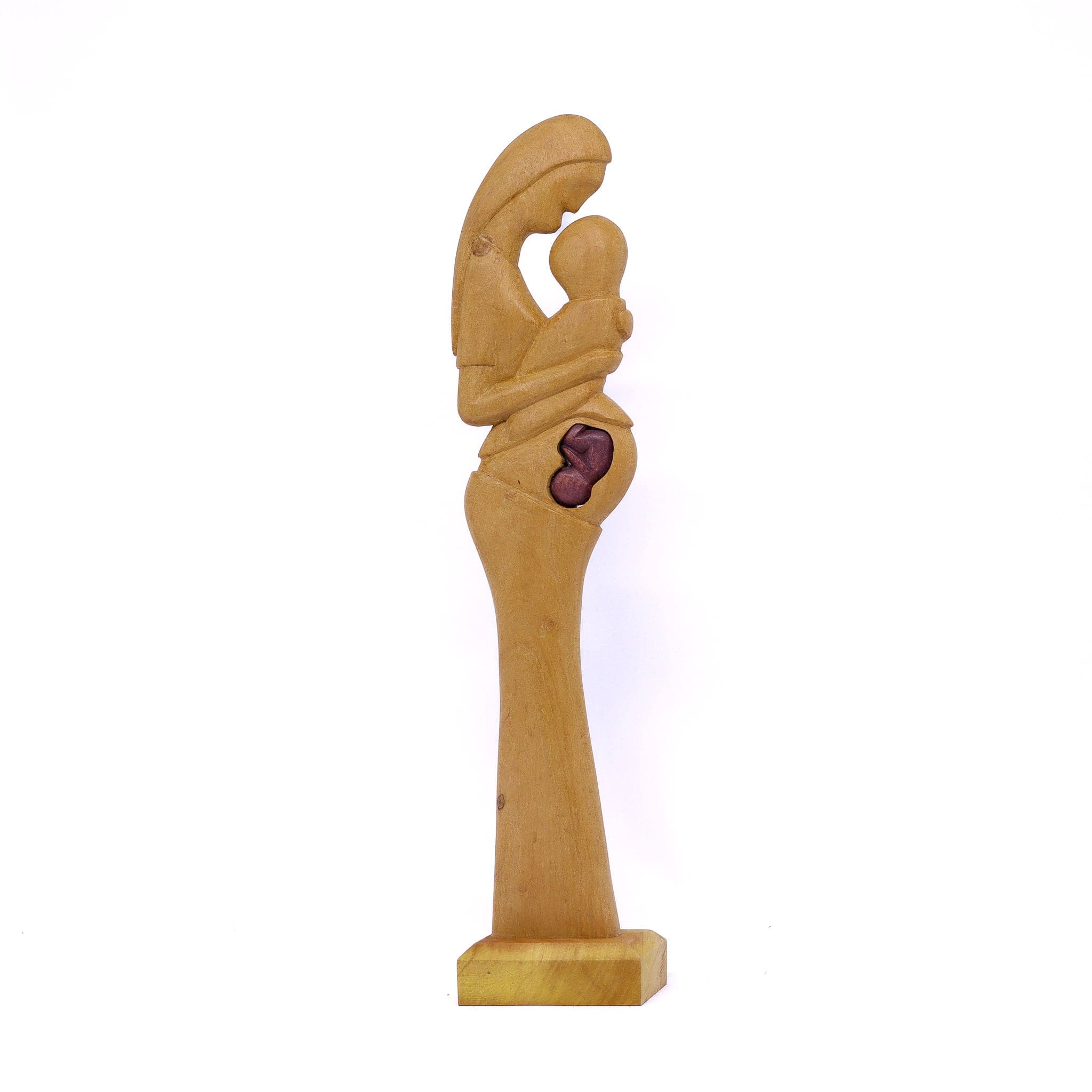 Escultura Gestante Madeira 20