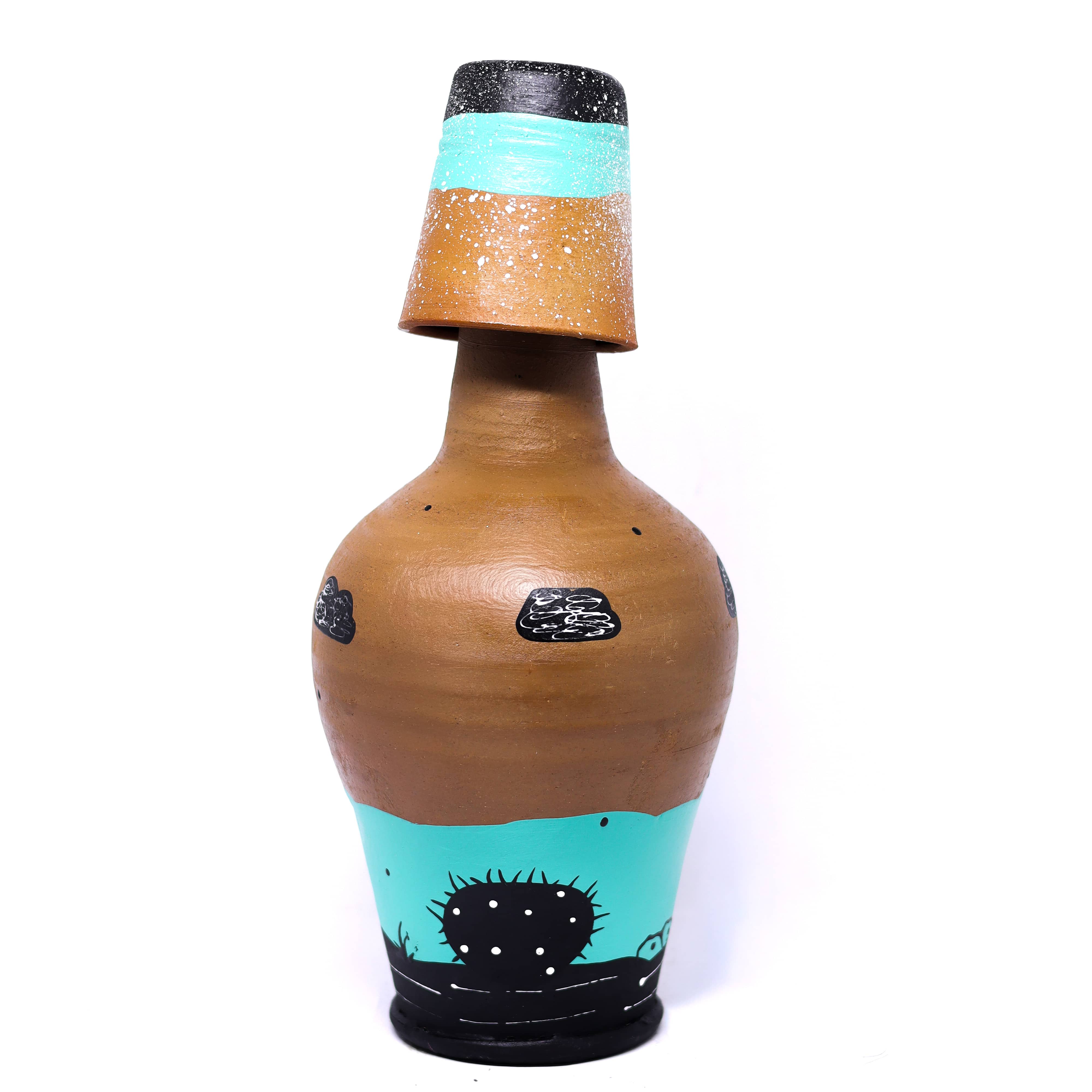 Moringa Barro com azul claro
