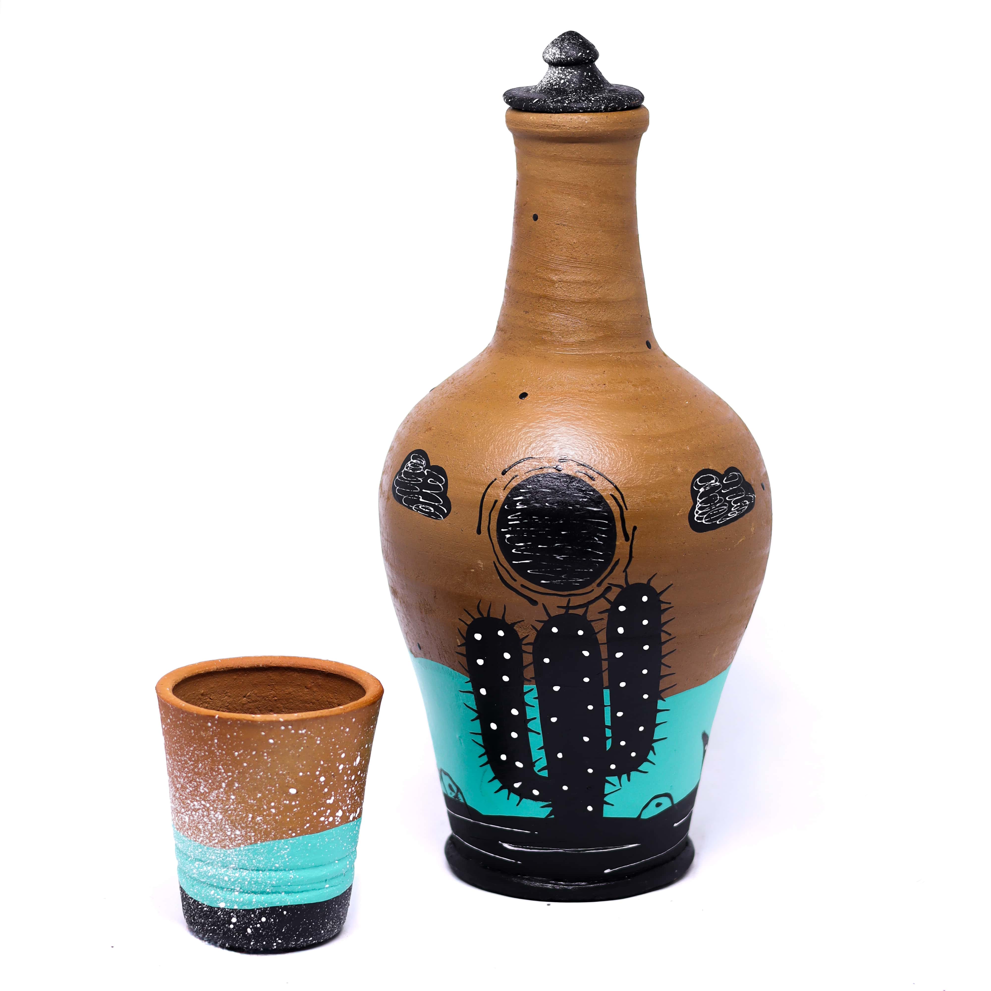 Moringa Barro com azul claro