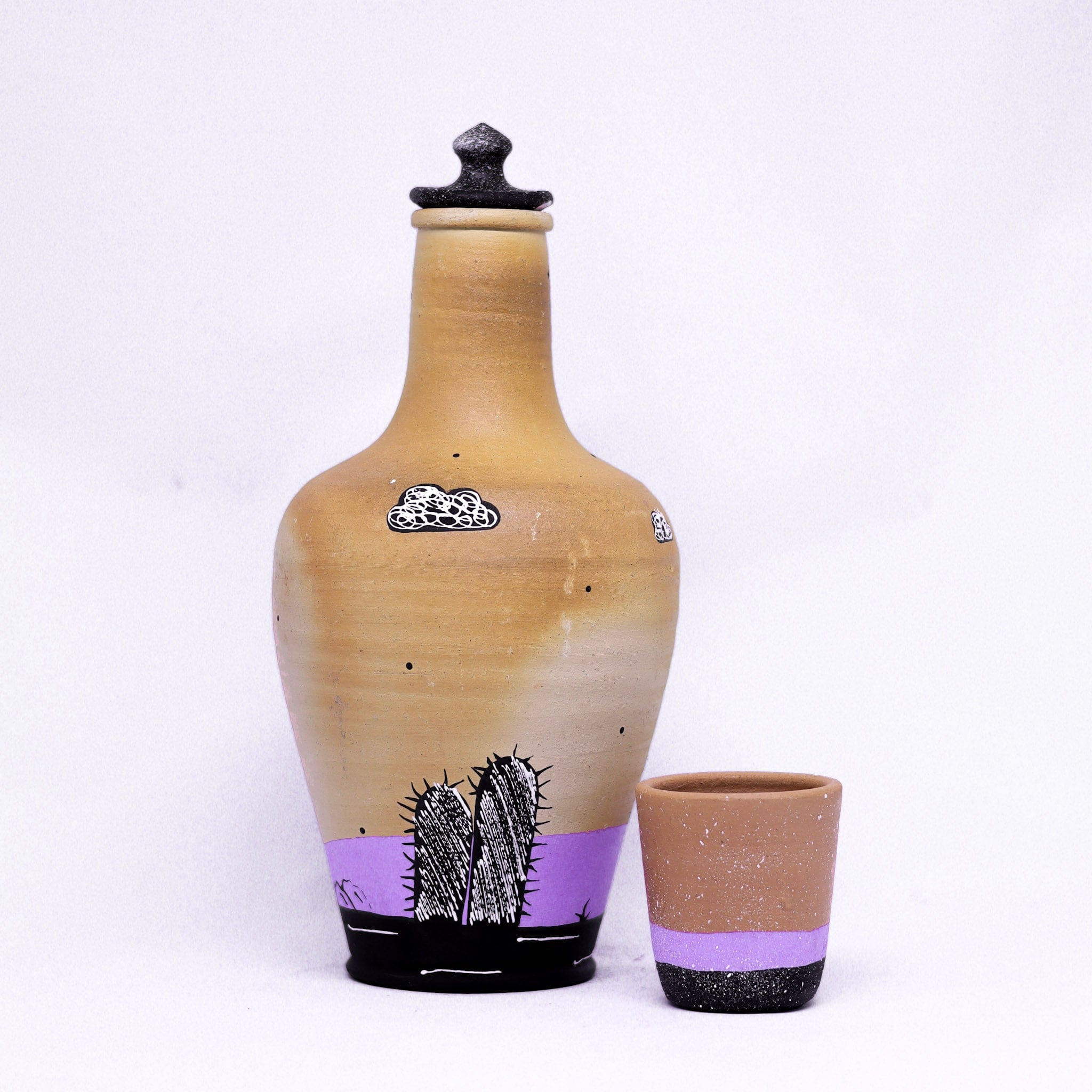 Moringa em Barro com Lilás