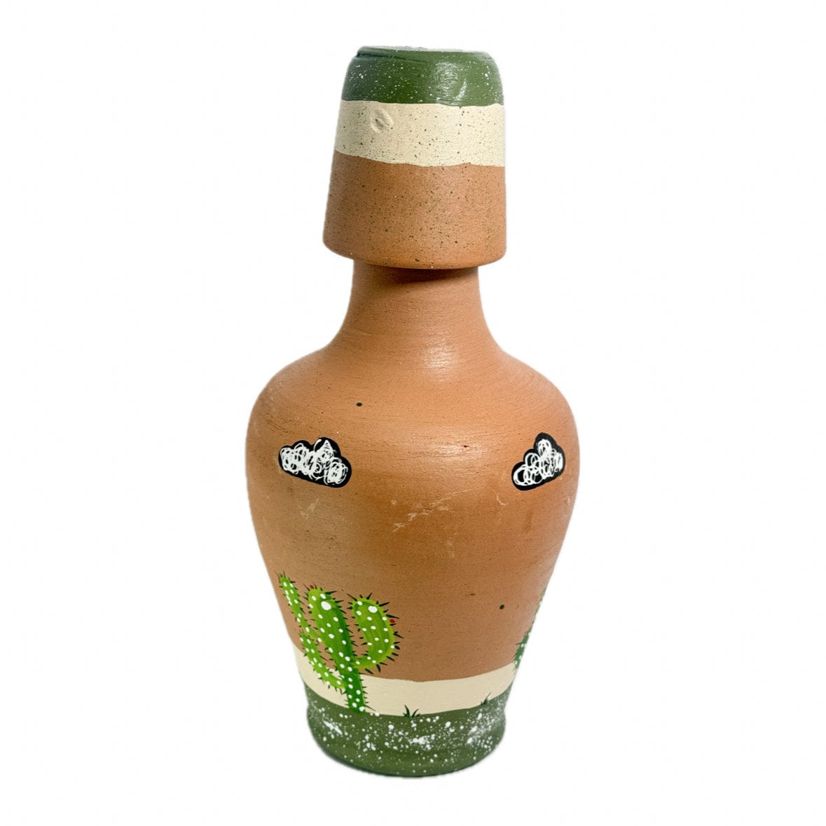 Moringa em Barro Marrom com Verde