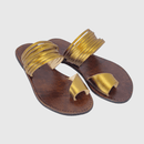 Sandália Rasteira Feminina Dourada FV B-8