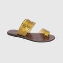 Sandália Rasteira Feminina Dourada FV B-8