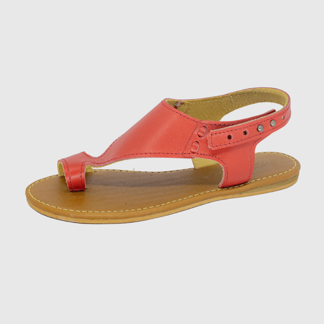 Sandália Rasteira Feminina Vermelho FV C-9