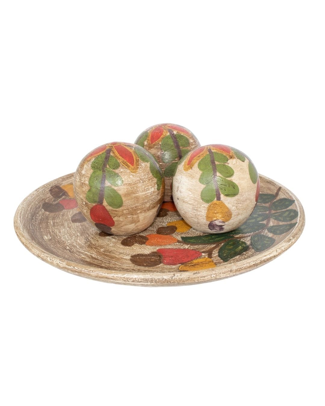 Centro de Mesa com 3 Bolas em Cerâmica