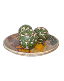 Centro de Mesa com 3 Bolas em Cerâmica