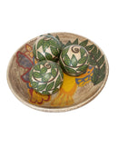 Centro de Mesa com 3 Bolas em Cerâmica