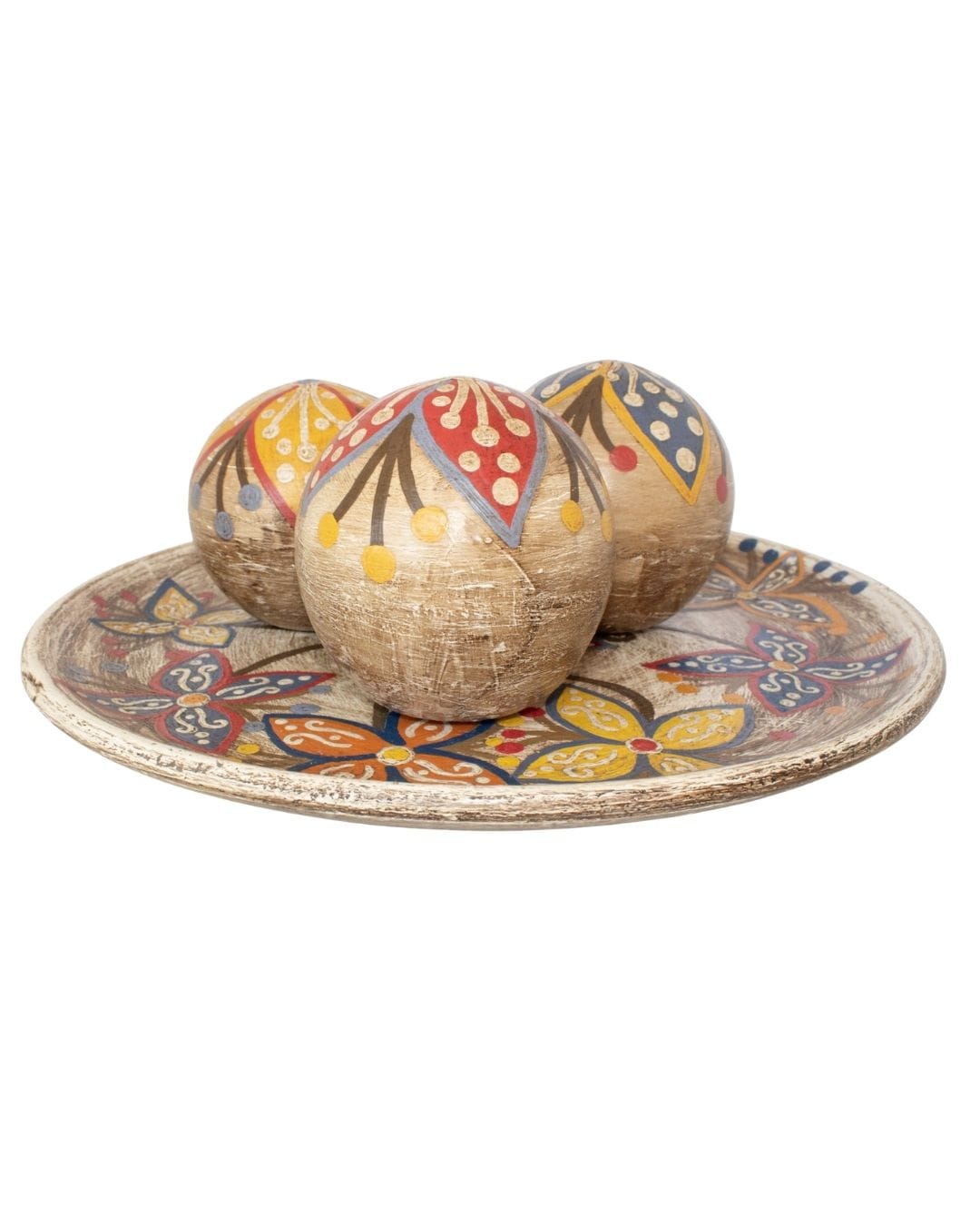 Centro de Mesa com 3 Bolas em Cerâmica