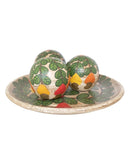 Centro de Mesa com 3 Bolas em Cerâmica