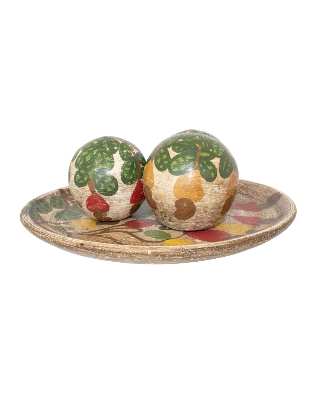 Centro de Mesa com 3 Bolas em Cerâmica