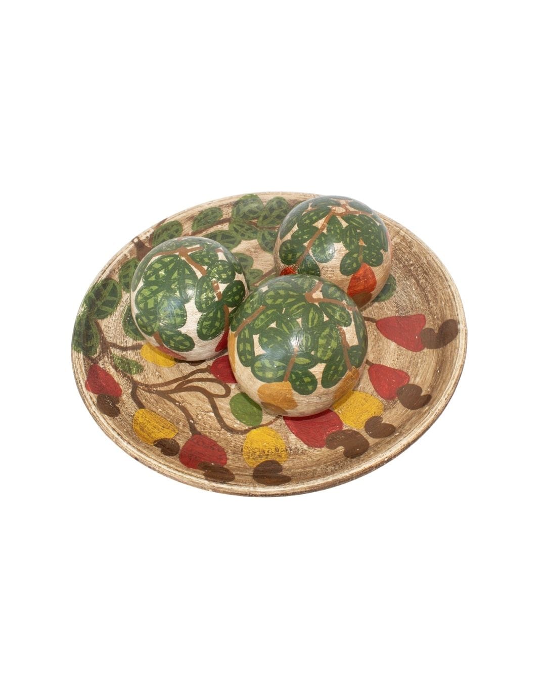 Centro de Mesa com 3 Bolas em Cerâmica