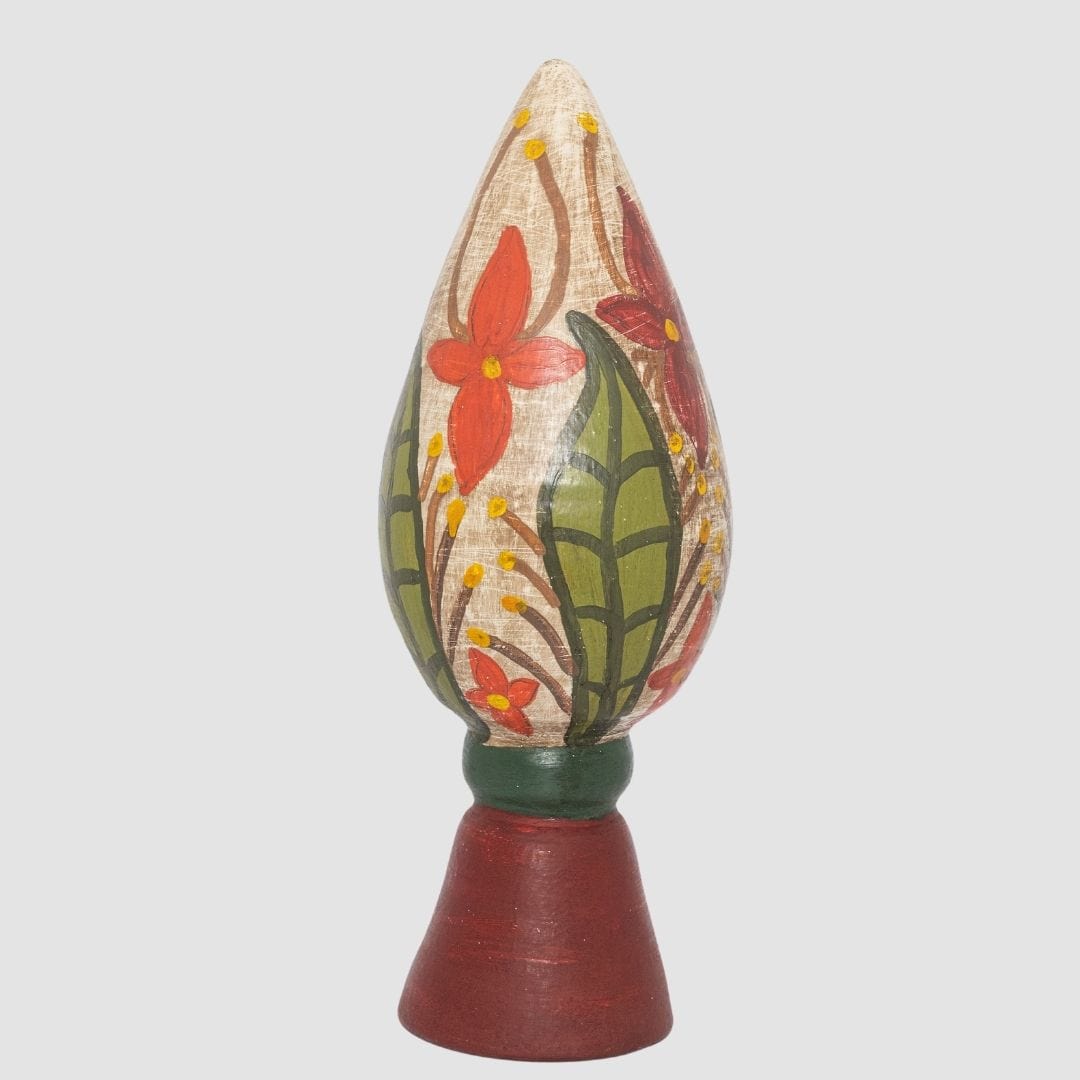 Escultura Pinha em Cerâmica 42 cm