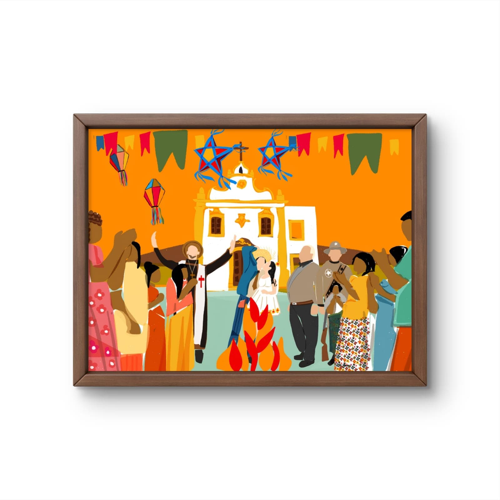 Gravura Casamento Junino