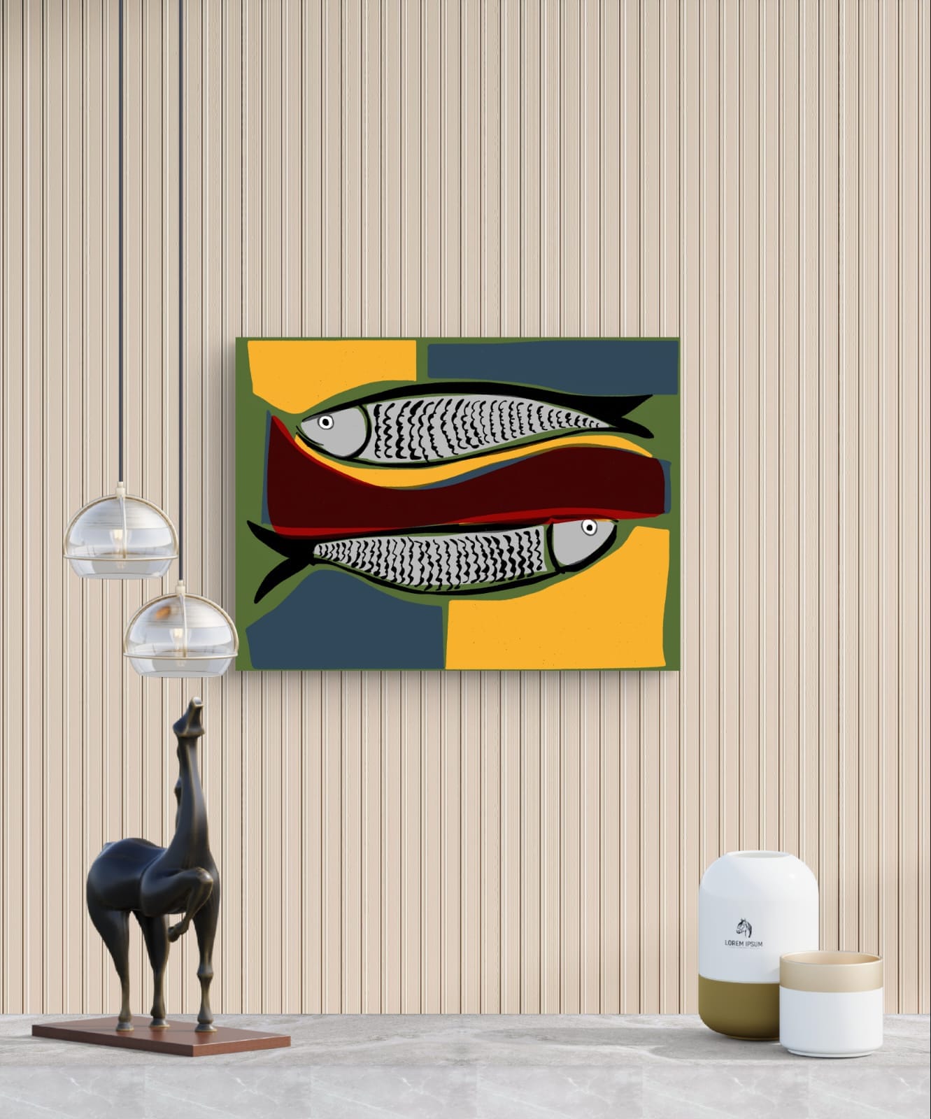 Gravura Peixes de Antônio 2