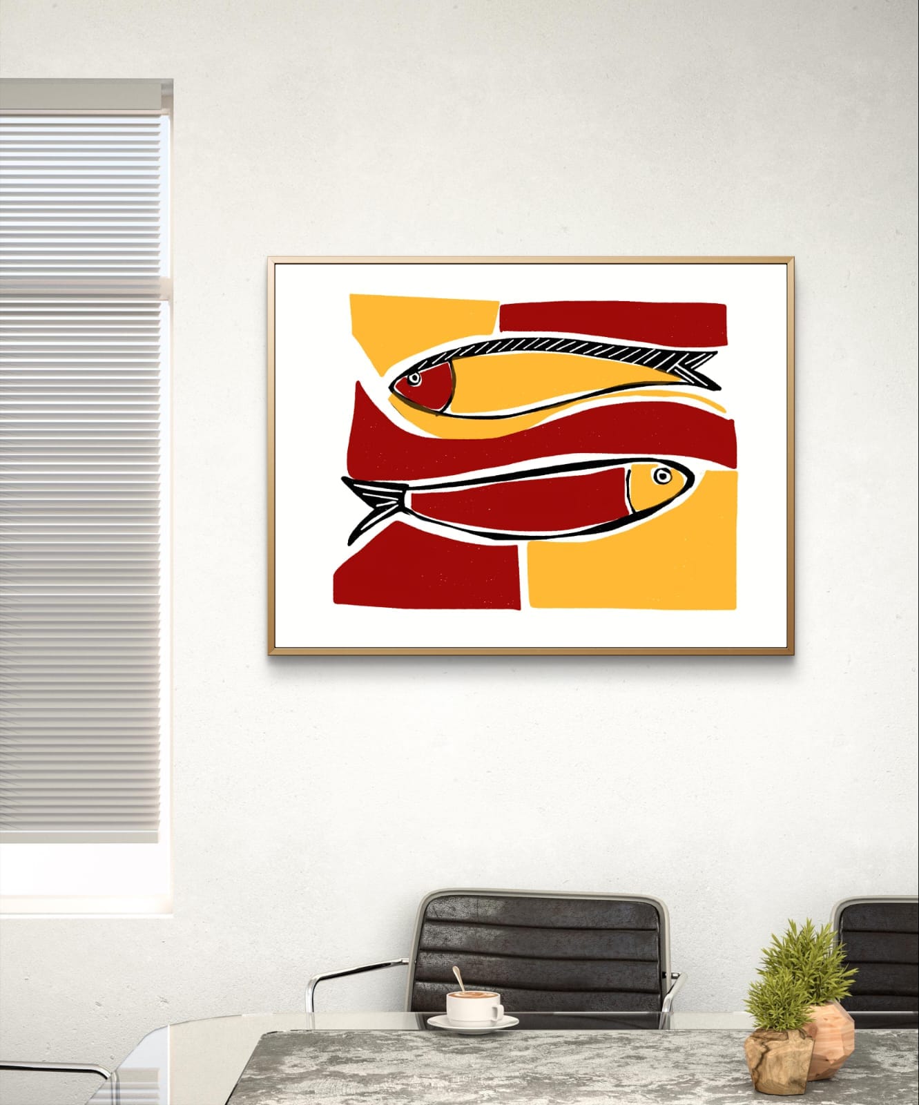 Gravura Peixes de Antônio 9