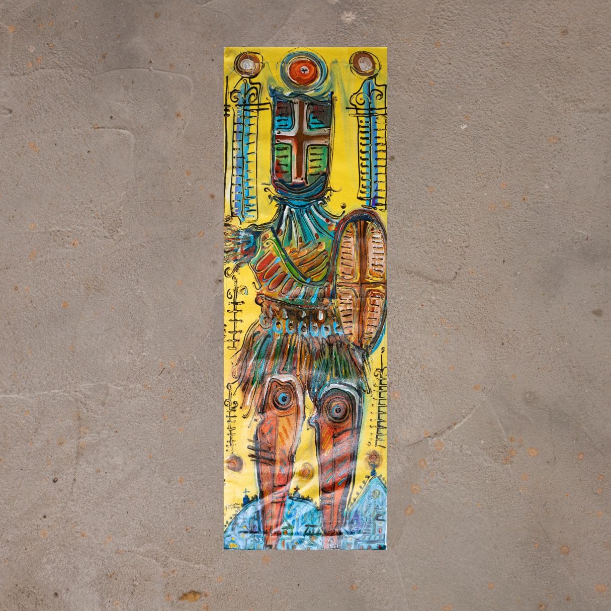 Tela Abstrata HC - 130 X 35 cm