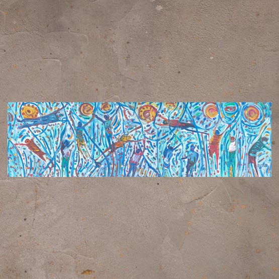 Tela Abstrata HC - 130 X 35 cm