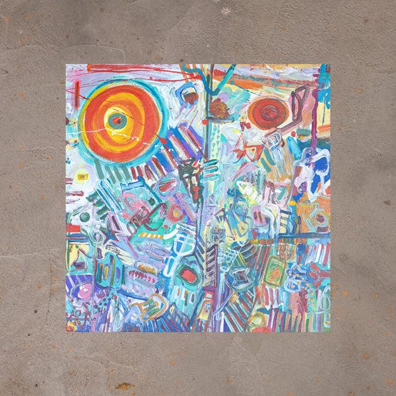 Tela Abstrata HC - 65 X 65 cm