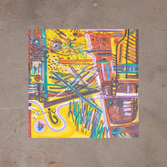 Tela Abstrata HC - 65 X 65 cm