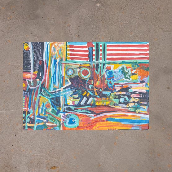 Tela Abstrata HC - 70 X 50 cm