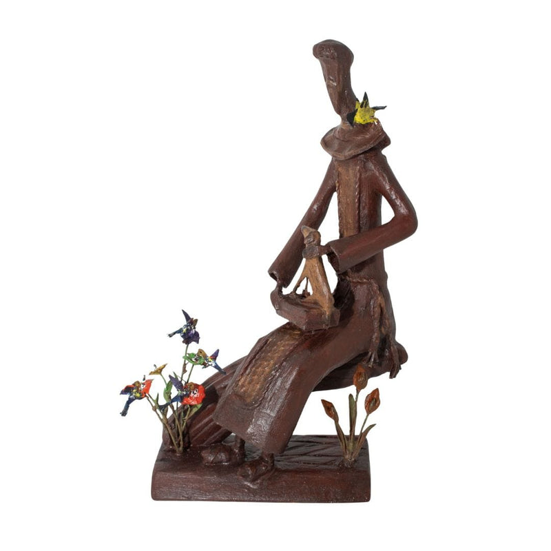 Escultura São Francisco em Metal