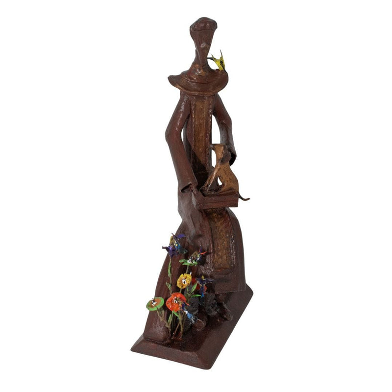 Escultura São Francisco em Metal