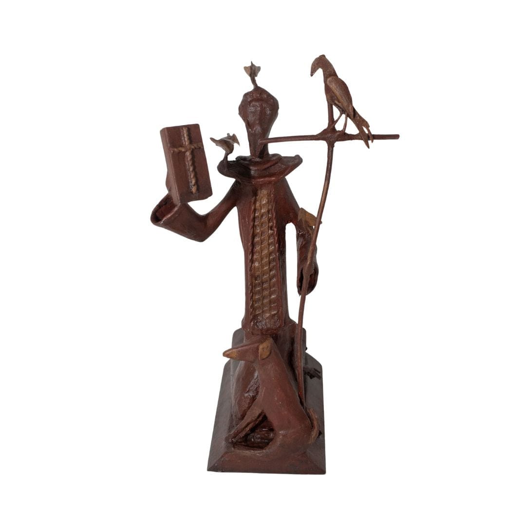 Escultura São Francisco em Metal