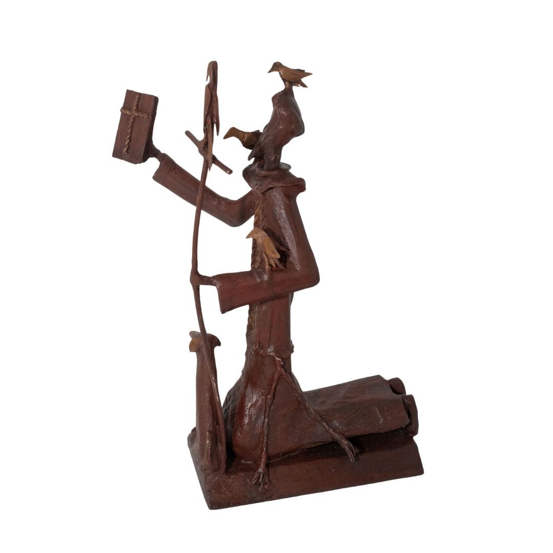 Escultura São Francisco em Metal