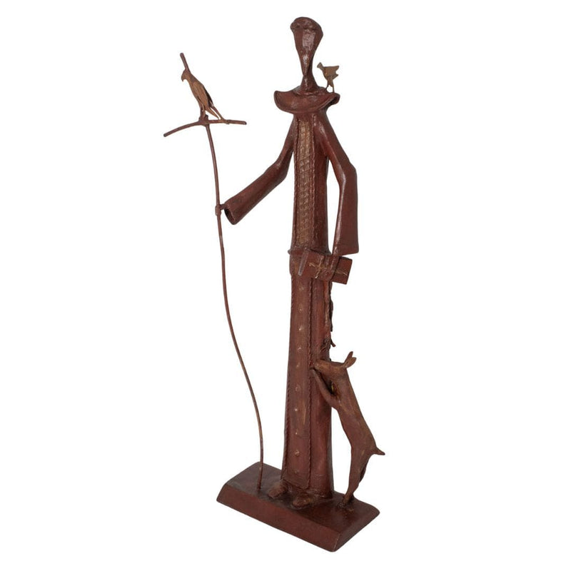 Escultura São Francisco em Metal