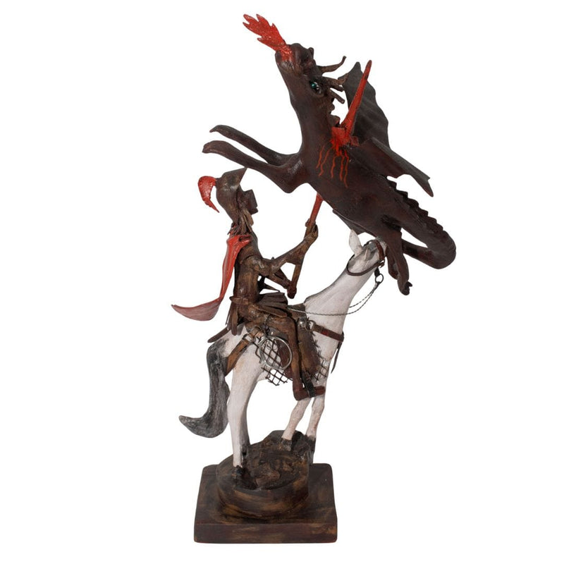 Escultura São Jorge em Metal