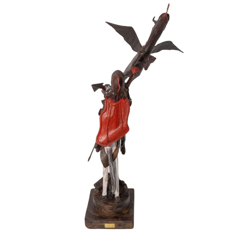 Escultura São Jorge em Metal