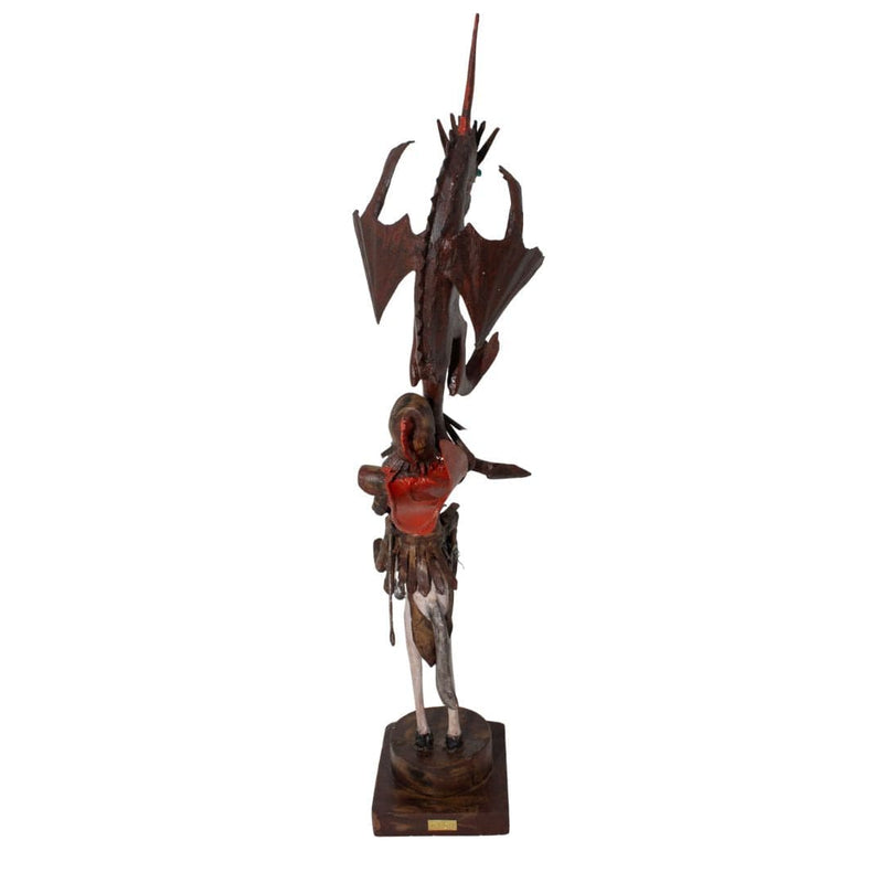 Escultura São Jorge em Metal