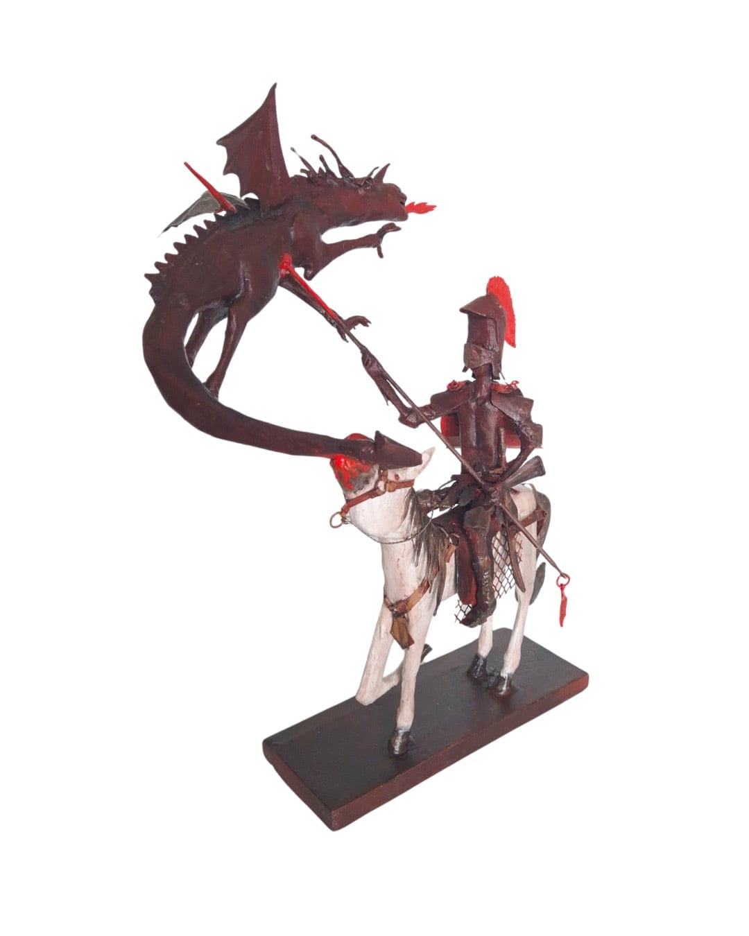 Escultura São Jorge em Metal